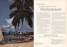 1961 Bahamas: Paradise Found Vintage Print Ad