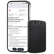 AI Voice Recorder 64GB, Transcription, Translation 112 Languages , App Control