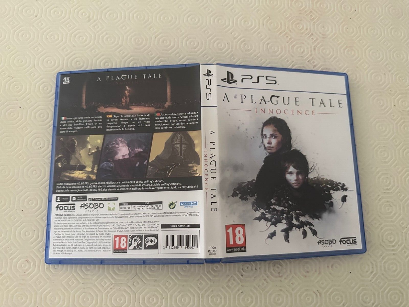 A Plague Tale: Innocence Sony Playstation 5 PS5 CIB Free Region English  Espana