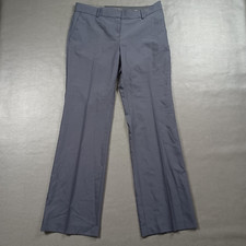 Ann Taylor 8 Pants Devin Fit Straight Leg Trousers Wool Blend New Womens Black