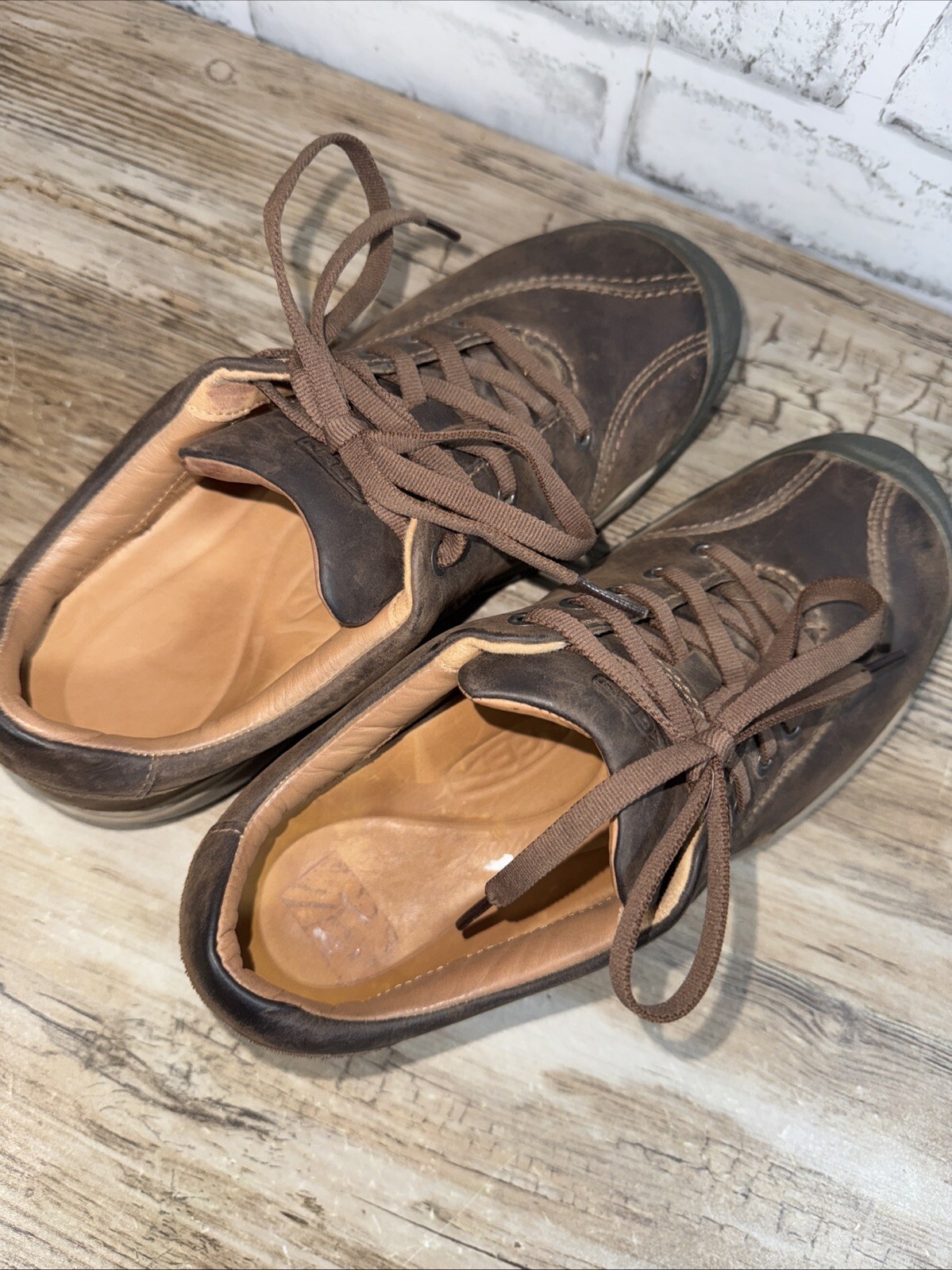 Sneakers Keen marroni in pelle scamosciata Presidio II outdoor escursionismo grunge taglia 7