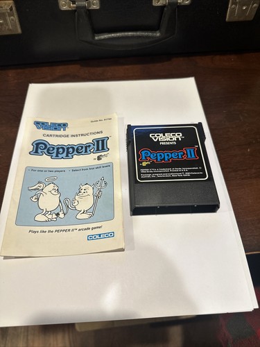Pepper II 2 (Colecovision, 1983) Cartridge and Manual - Picture 2 of 12
