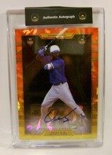 ORELVIS MARTINEZ #7 /10 CRACKED ICE AUTO BASEBALL SUPER GLOW 1ST EVER 2023