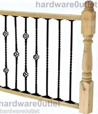 12mm Steel TWISTED BAR - Balustrade Staircase Decking Handrail & Security Bars  
