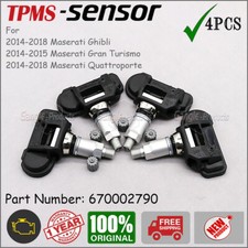 (4) TIRE PRESSURE SENSOR TPMS For Maserati Ghibli Quattroporte 670002790