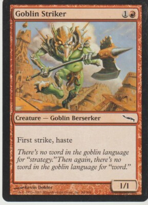 Magic the Gathering Wizards 1993-2003 Goblin Striker Guter Zustand