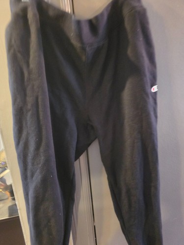 CHAMPION MENS BLACKREVERSE WEAVE JOGGING SWEAT PANTS SIZE XLARGE - Picture 11 of 11