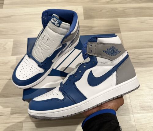 Nike Air Jordan 1 Retro High OG True Blue Men's shoes DZ5485-410 size 9.5M - Picture 1 of 14