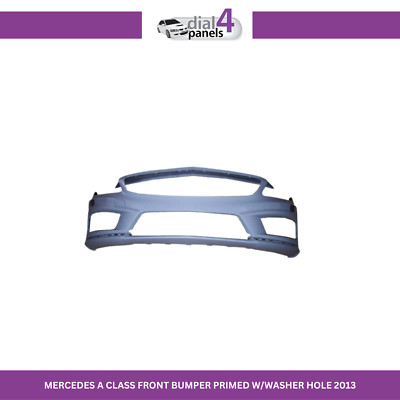 MERCEDES A CLASS 2013 > FRONT BUMPER PRIMED W/WASHER HOLE AMG 