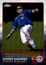 2015 Topps Chrome Baseball Dioner Navarro #70