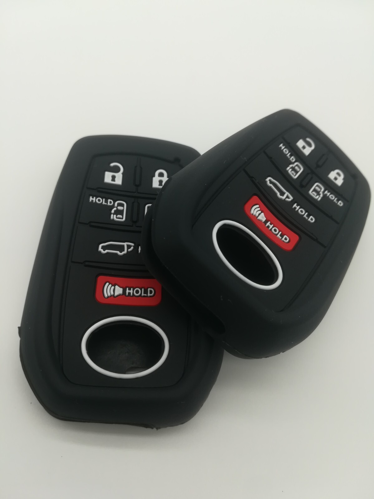 2*silicone Smart Fob Remote Key Case Cover For 20212023 Toyota Sienna