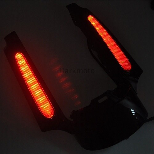 Juego de fascia guardabarros trasero Smoke para Harley Electra Street Road Glide 2009-2013 - Imagen 3 de 12