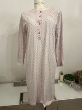 Cotton Nightdress Pale Pink/floral Size S UK 10 100 Cotton BNWT RRP  29