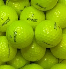 24 Titleist Pro V1 / V1x 5A Mint Condition Used Yellow Golf Balls AAAAA