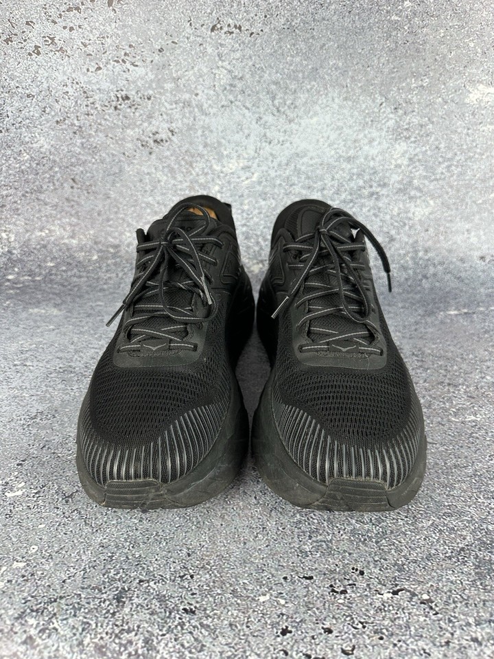 Hoka M Bondi 8 Running Men’s Black Sneakers Size US 11.5, EU 46, UK 11