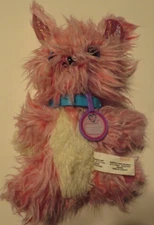 Scruff A Luvs pink bunny blue eyes/sparkle ears by moose Plush Stuffed Animal