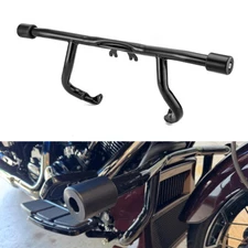 Engine Guard Flat-Out Bar Crash Bar For Harley Street Glide CVO Road King 14-24