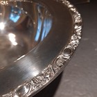 VTG Silverplate Wm. Rogers Victorian Rose Vegetable Fruit Serving Bowl Footed — photo 3
