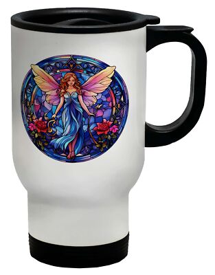 Magische Fee Reisebecher Engelsflügel Faries Stainglass Tasse Geschenk