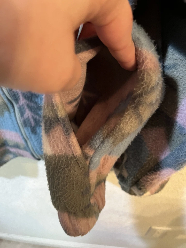 Chaqueta polar Teddi talla XL cremallera completa suroeste vacaciones invierno bolsillos tribales Foto 4 de 4