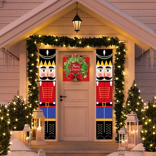 2 Pieces Nutcracker Christmas Decorations Soldier Model Nutcracker Banners Ou... - Bild 4 von 7