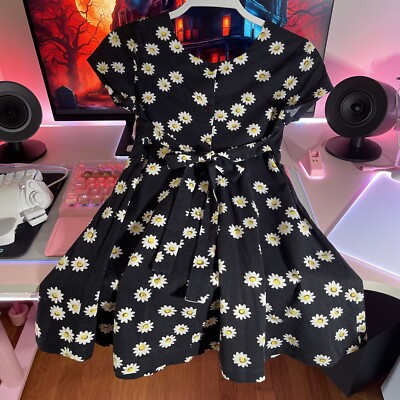 Talbots Kids Girls Dress Black White Flowers SS Daisy 10 Tie Back Vintage | eBay Talbots Kids Girls Dress Black White Flowers SS Daisy 10 Tie Back Vintage | eBay