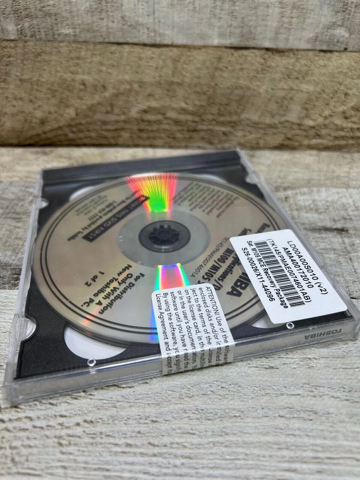 TOSHIBA SATELLITE M100/M105 SERIES - RECOVERY & APPS, DRIVERS & GUIDE - NEW - Image 3 of 3