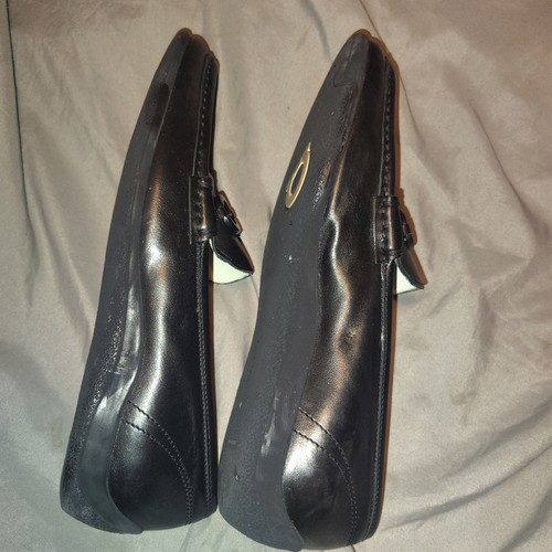 SALVATORE FERRAGAMO Sport Driving Loafers Black Size 7.5 A Black Horsebit Italy - Bild 15 von 19