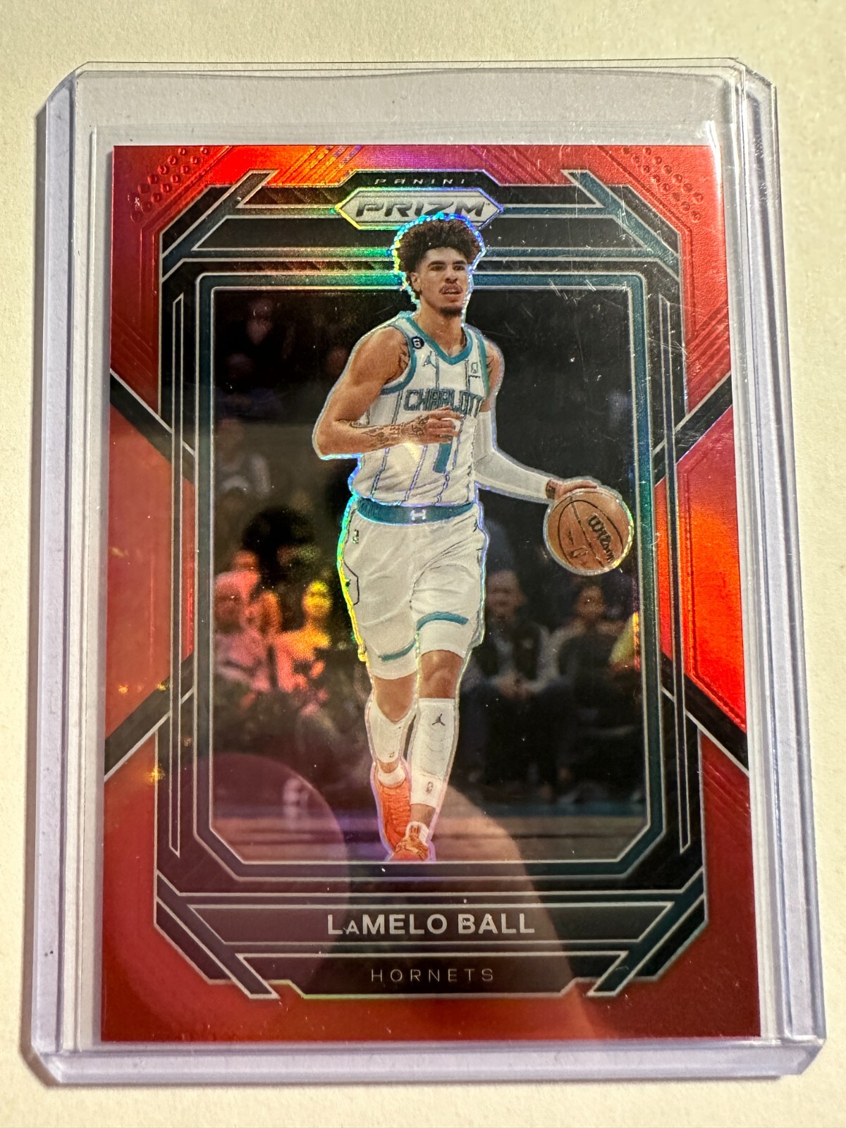 K106,539 - 2022-23 Panini Prizm Prizms Red #150 LaMelo Ball #/299