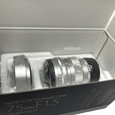 New VOIGTLANDER NOKTON 75mm f1.5 VINTAGE LINE - SILVER -  Manual Focus VM Mount