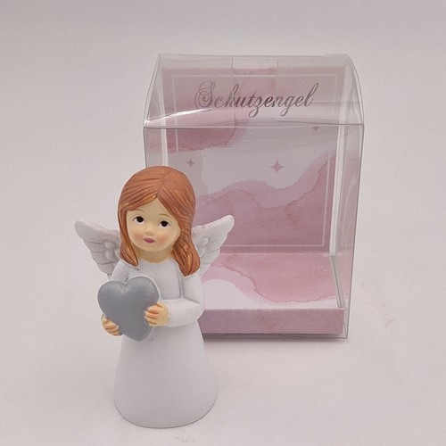 Schutzengel in Geschenkverpackung und mit Spruch - Dekofigur Engel weiß mit Herz - Bild 6 von 6
