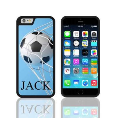 Personalised Football NAME Silicone Case forl Apple IPHONES 16, 15, 14, 13, 12