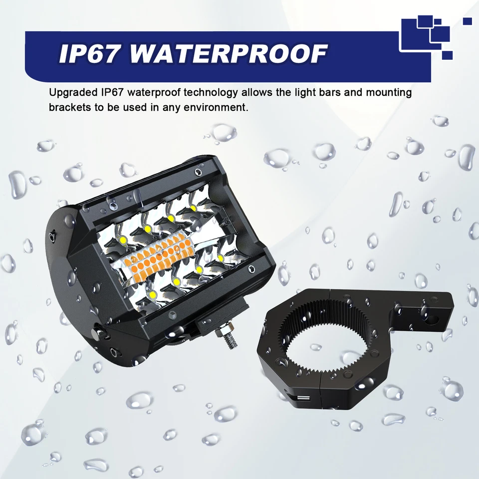 Светодиодный прожектор прожектор прожектор прожектор лампа для внедорожника автомобиля грузовика квадроцикла - Изображение 4 из 4