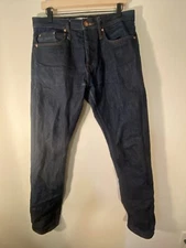 The Unbranded Brand UB201 Taped Selvedge Jeans 32x Dark Wash