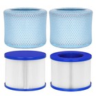 Cartucce filtro ricambio vasca idromassaggio - compatibili 2 filtri + 2 sacchetti filtro