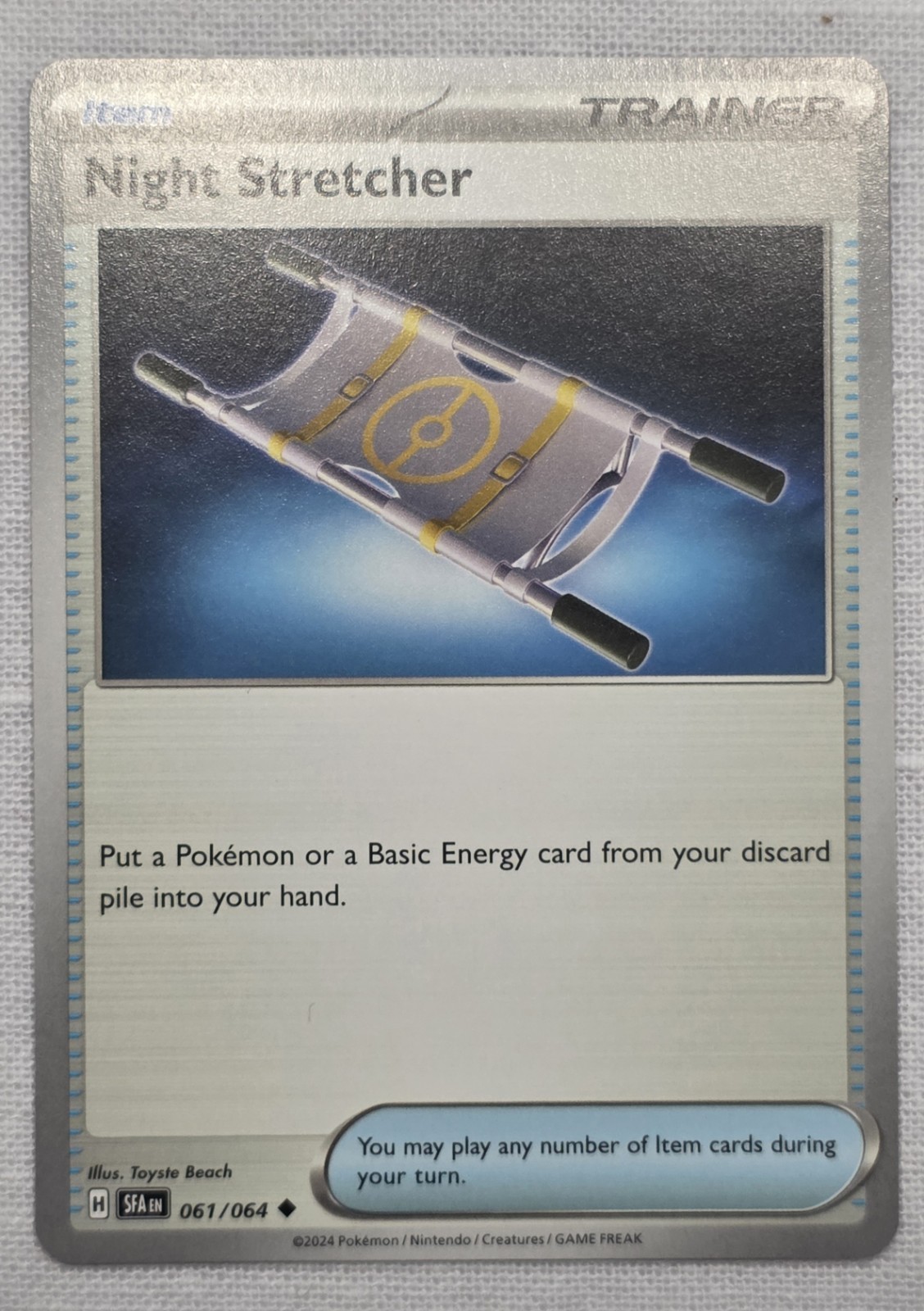 NIGHT STRETCHER Pokemon TCG SV Shrouded Fable 061/064 NM Unplayed