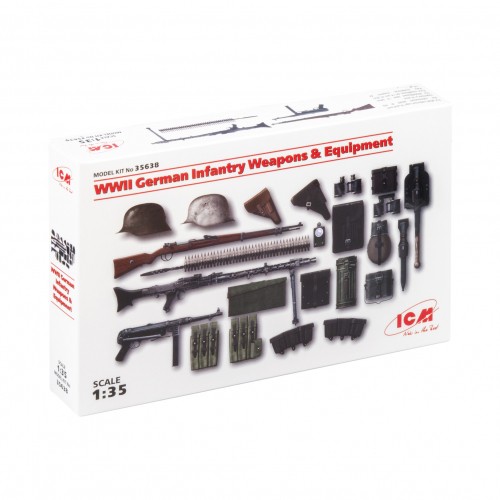 ICM - Wwii German Infantry Weapons & Equipment - 1:35 - 47 Teile-image