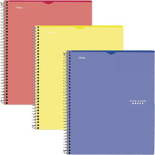 Interactive Notetaking Spiral Notebooks, 3 Pack, 1 Subject, College Ruled Paper,