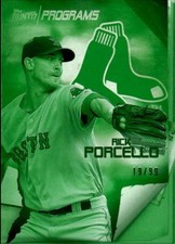 2017 Topps Bunt Rick Porcello Programs Green #PR-RP SP /99