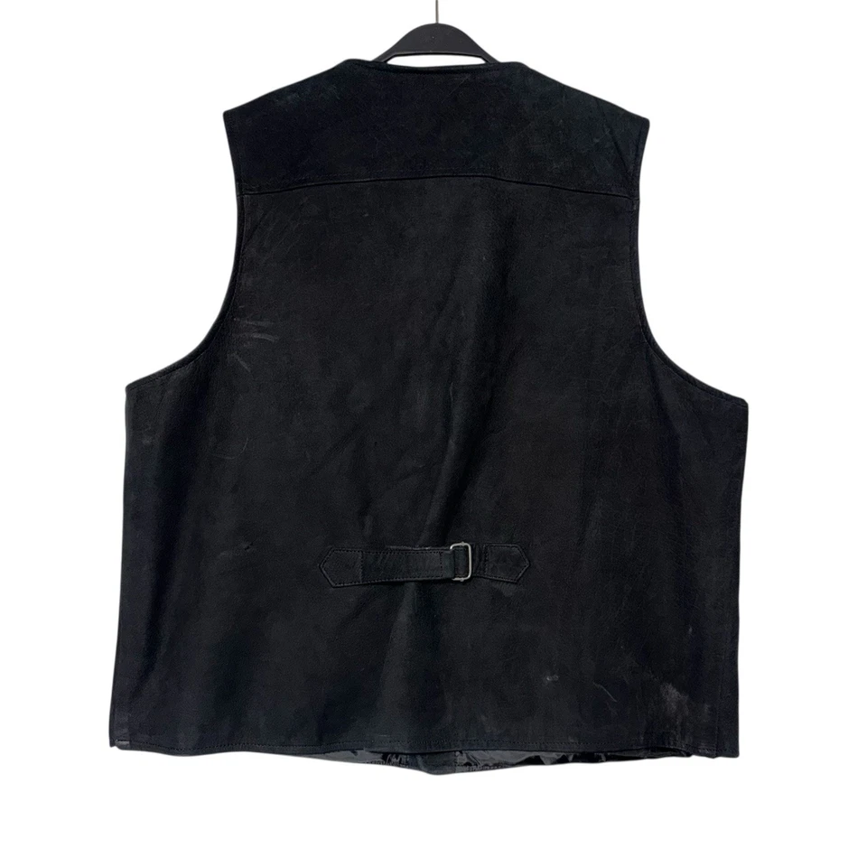 Wyoming Traders Buffalo Leather Vest 2XL Button Up Western Cowboy Ranch Wear NEW - Image 2 of 4