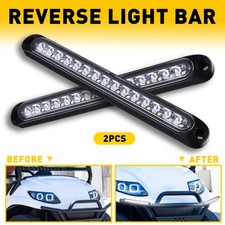 2x White 15-LED Light Bar Stop Turn Tail Reverse Backup Truck Trailer Waterproof