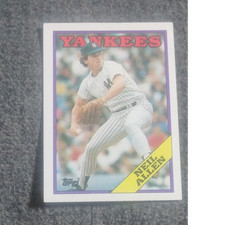Topps Neil Allen New York Yankees #384 1988 MLB Baseball Card Vintage Base Set