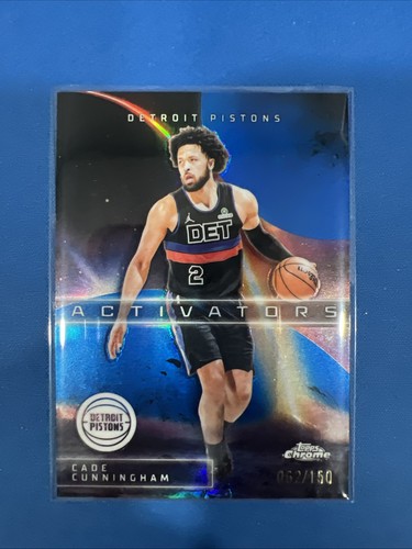 2025-26 Topps Chrome Update Cade Cunningham #AC-8 Activators Blue Refractor /150