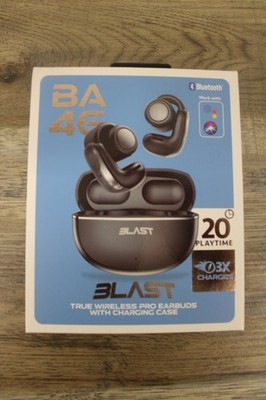 Blast True Wireless Pro Earbuds With Charging Case BA-46 Black