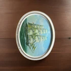 VINTAGE Tray THE FRIGATE CONSTELLATION Navy Ship Sunshine Biscuits Tin Plate