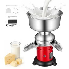 Uimoso Écrémeuse Électrique Centrifugeuse à Lait 40 W Débit 60 L/h pour Ferme
