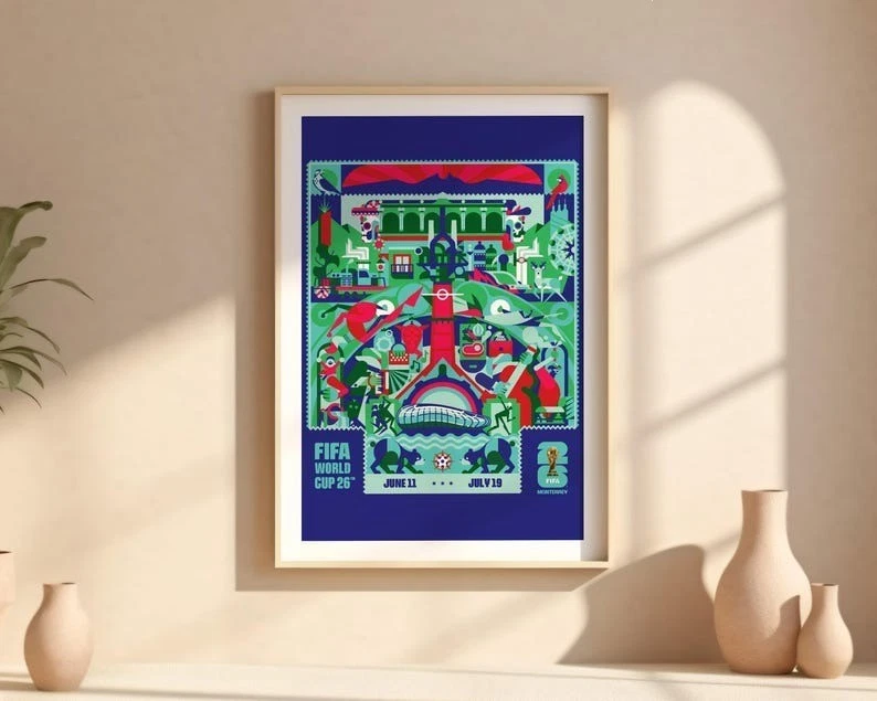 FIFA World Cup 2026 Cityscapes Poster