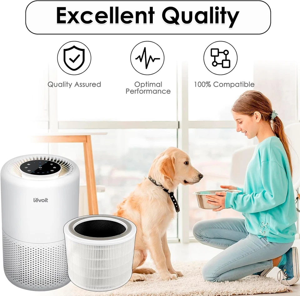 (4pcs) Core 200S HEPA Filters Replacement for LEVOIT Core 200S Air Purifier,... - Photo 3/4