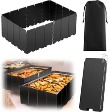 1 Pcs 20 Plate Chafing Dish Wind Stove Camping Guard 67 X 7.8'' Stainless Steel