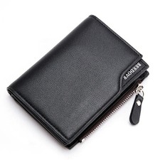 PU Leather Wallet for Men Short Casual Carteras Business Foldable Wallets Luxury